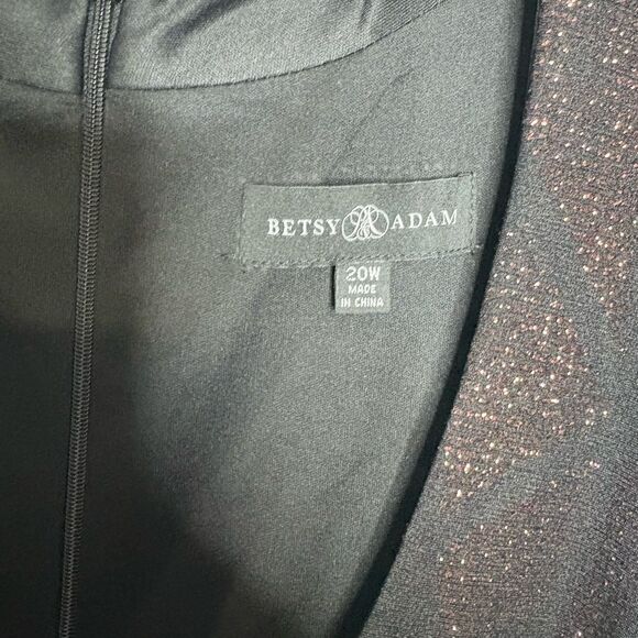 Betsy & Adam Glitter Ombré Cap Sleeve Dress NWT - Picture 8 of 10